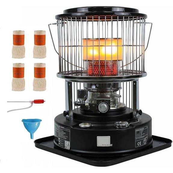 Indoor & Outdoor Kerosene Heater with 4 Wicks