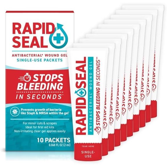 Wound Gel Packets 10ct Stops Bleeding Instantly