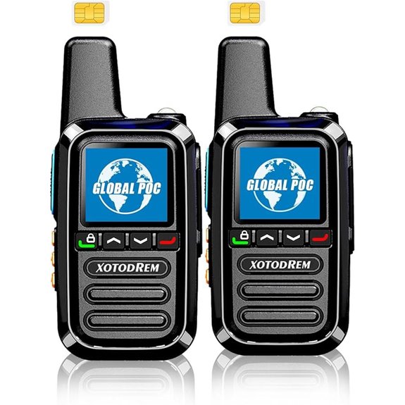 Global 4G LTE Walkie Talkies with SIM (2pcs)