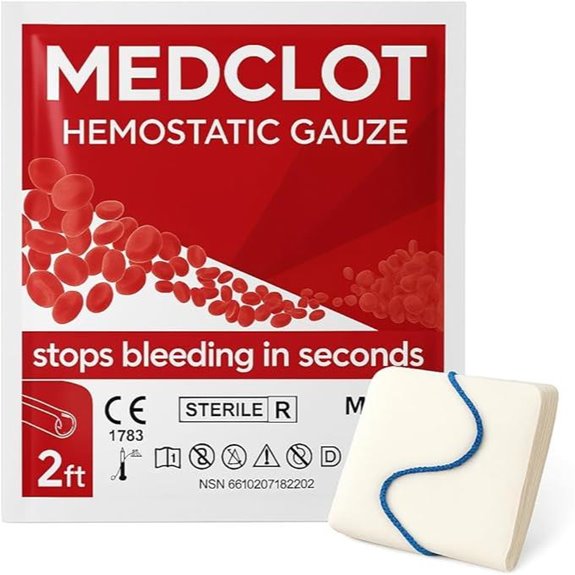 Kaolin Hemostatic Gauze Stop Bleed Kit