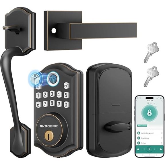 DS10 Pro Keyless Door Lock Set with Handle