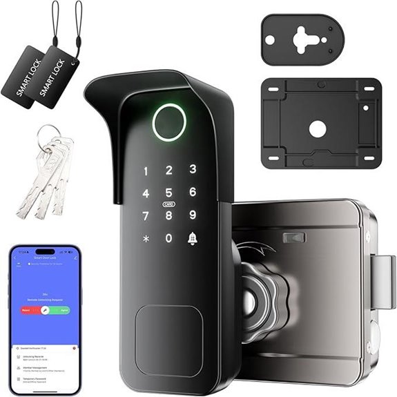 Smart Gate Lock with App & Keyless Entry