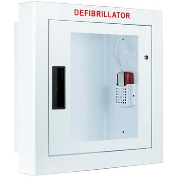 Large Alarmed Semi-Recessed AED Cabinet
