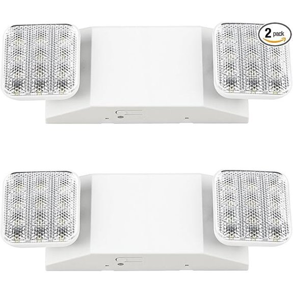 Sunco LED Emergency Lights 2 Pack with Backup Battery