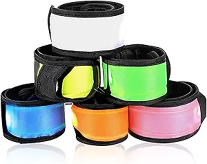 LED Light Up Slap Bracelets for Outdoor Safety