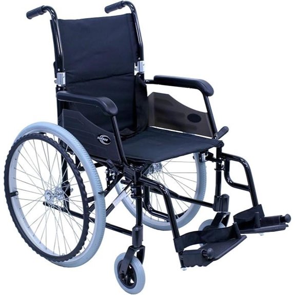 Karman 24 pounds LT-980 Ultra Lightweight Wheelchair Black