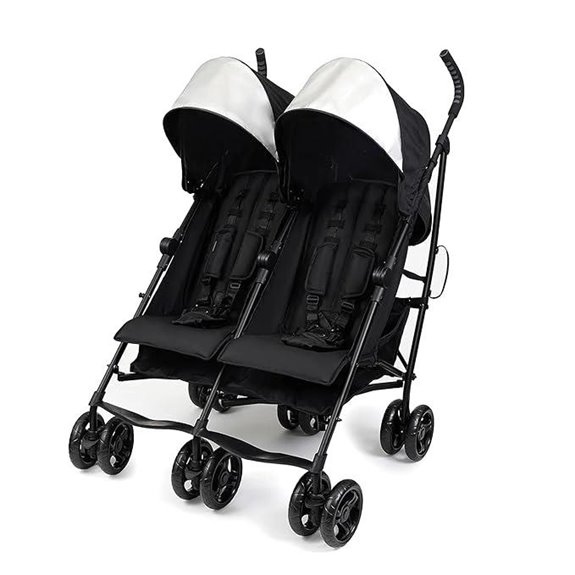 Summer Infant 3Dlite Double Stroller with Safety Harness