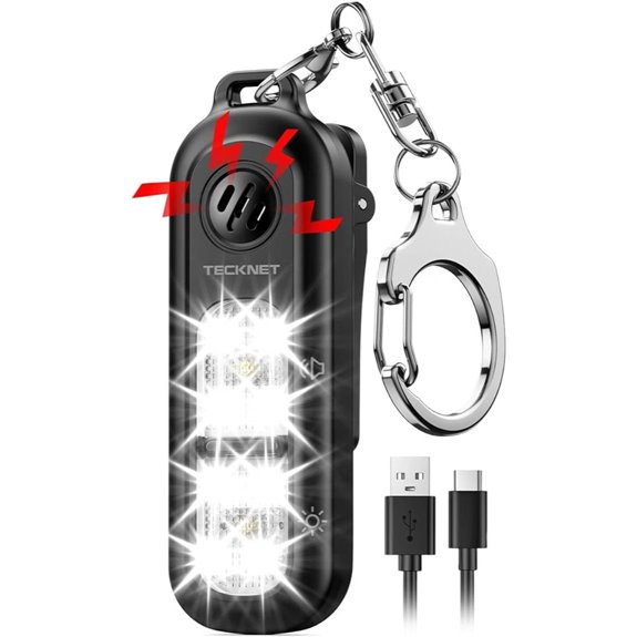TECKNET 135dB Safety Alarm with SOS & Light