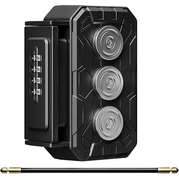 Magnetic Lock Box with Key Holder and Combination