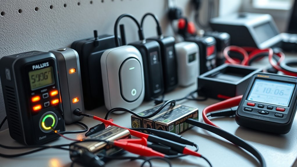 maintain safety device batteries