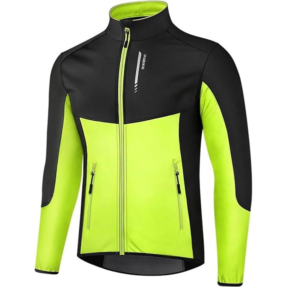 INBIKE Men's Cycling Windbreaker with Fleece Lining