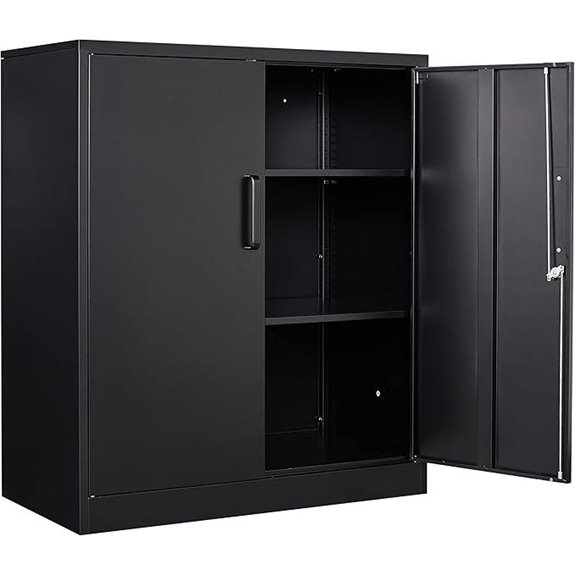 SISESOL Metal Locking Storage Cabinet with Shelves