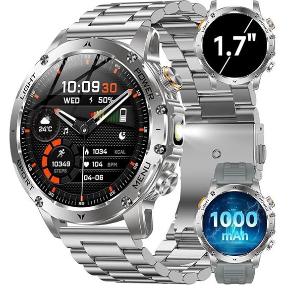 military men s smartwatch features