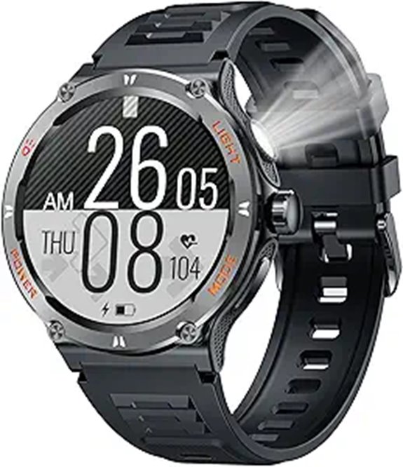 Military Smartwatch for Men with Call and Fitness Features