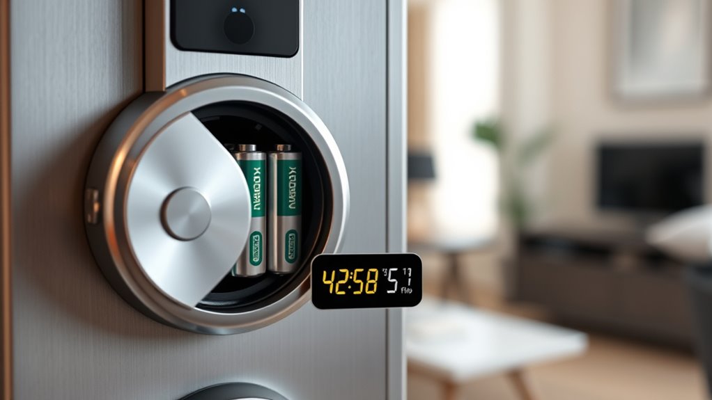 monitor and replace batteries