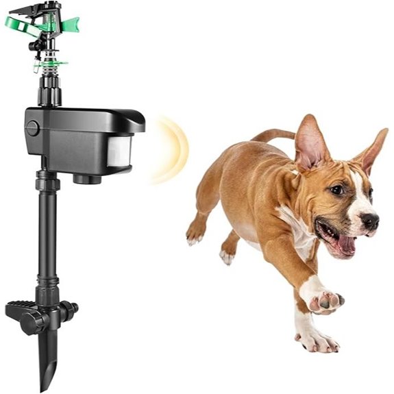 Solar Motion-Activated Outdoor Sprinkler for Animal Deterrent