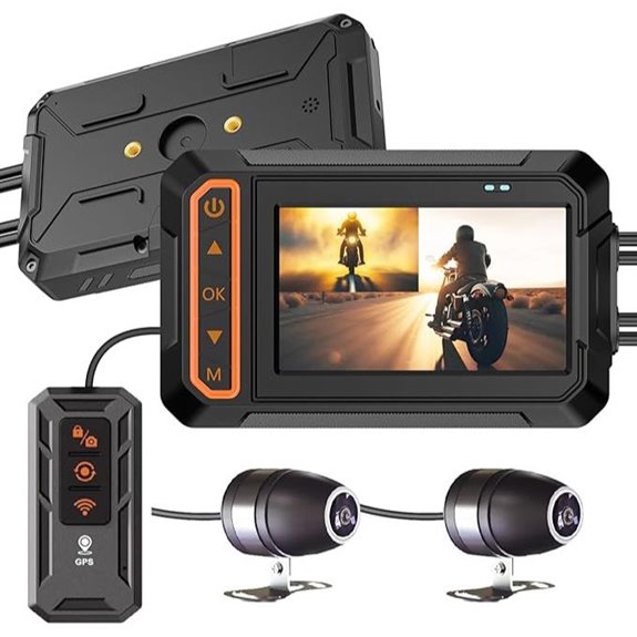 Motorcycle Dash Cam with Wi-Fi GPS G-Sensor