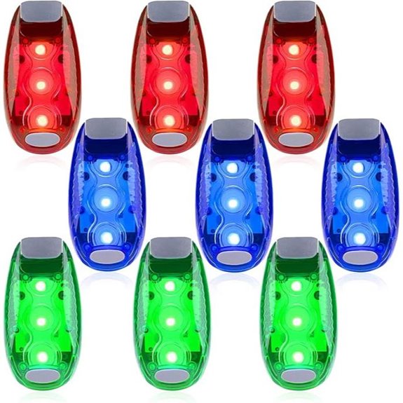9 Pack LED Safety Lights for Biking and Walking