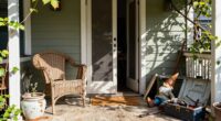 neglected porch invites theft