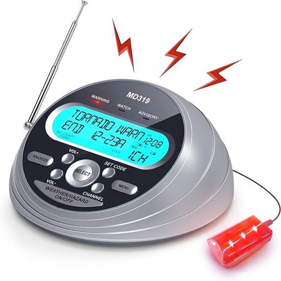 MD319 NOAA Weather Alert Radio with Emergency Alerts