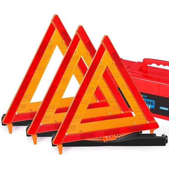 Noone DOT Approved Safety Triangles (3 Pack)