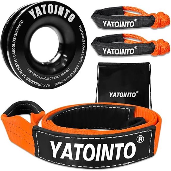 Snatch Block & Recovery Ring Set for Off-Road Recovery