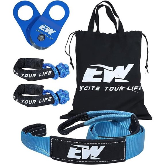 NIXFACE Offroad Recovery Kit with Snatch Block and Shackles