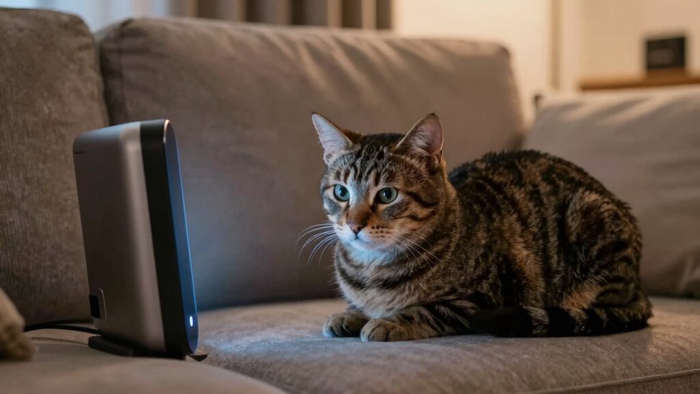 pets show signs of disturbance