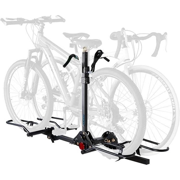 Polestar 2-Bike Hitch Rack with Lock and Foldable Platform