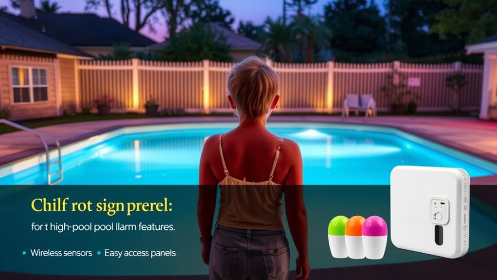 pool alarm features and reliability