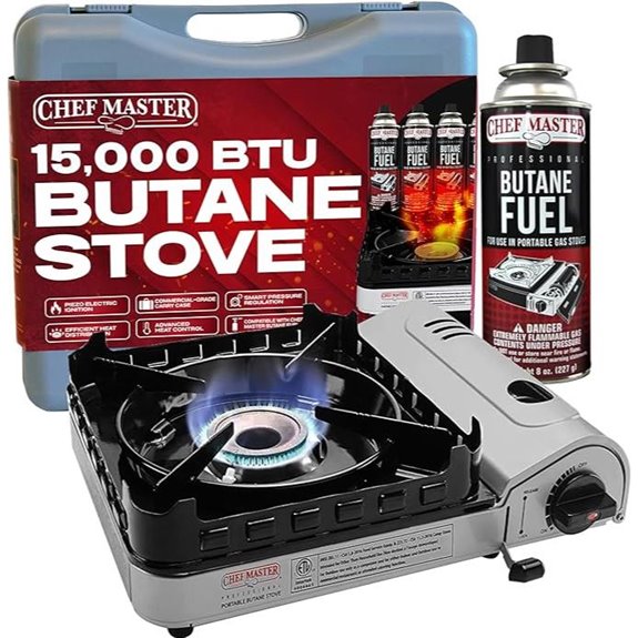 Chef Master 15,000 BTU Portable Butane Camp Stove
