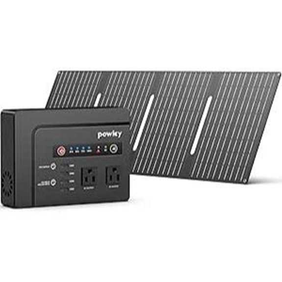 Powkey 200W Solar Generator with Panels for Outdoors