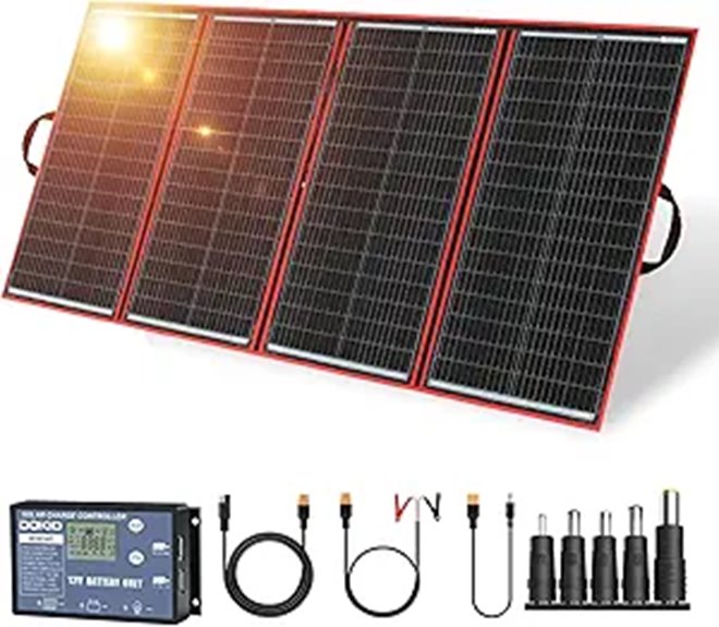 DOKIO 300W Foldable Solar Panel Kit with USB