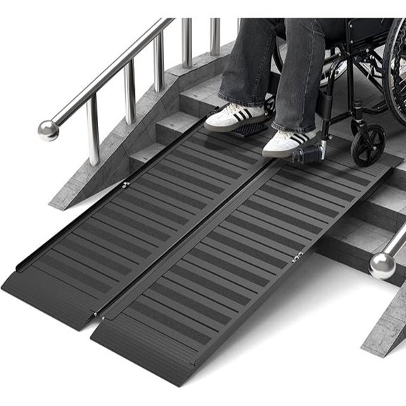 Portable Aluminum Wheelchair Ramp with Handle