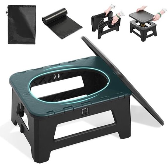 In-car Portable Collapsible Toilet for Camping and Travel