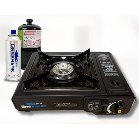 Dual Fuel Portable Camping Stove with Carrying Case