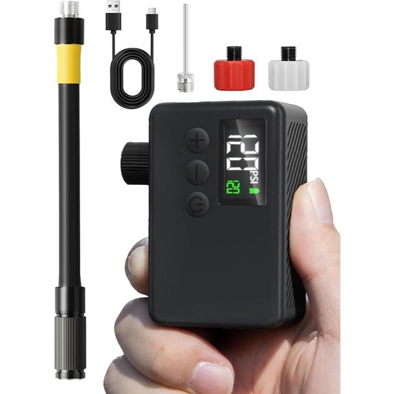 Mini Bike Electric Air Pump with Digital Pressure Gauge