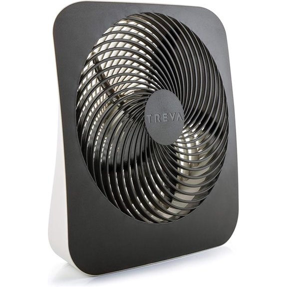 Treva 10-Inch Portable Battery/AC Fan with 2 Speeds
