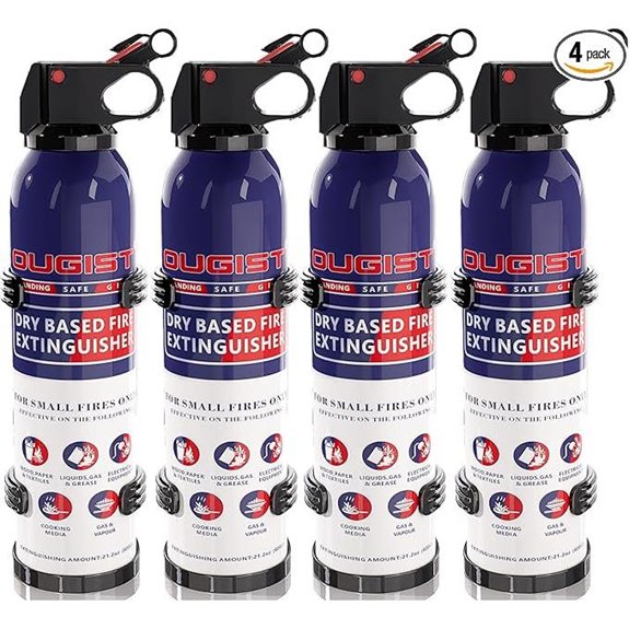 Portable Fire Extinguisher Set for Home & Vehicle
