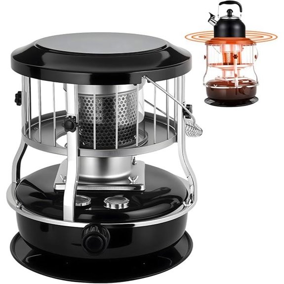2-in-1 Portable Kerosene Heater for Indoor Outdoor Use