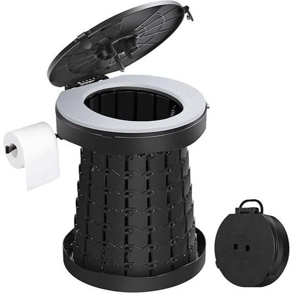 TRIPTIPS Portable Retractable Camping Travel Toilet