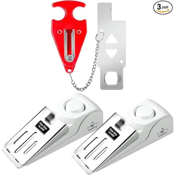Fuers Portable Door Lock & Alarm Security Kit