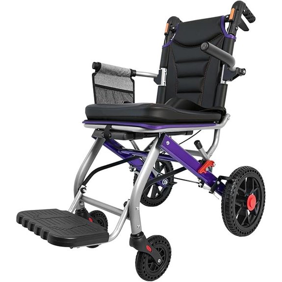 Lightweight Folding Wheelchair for Adults & Seniors