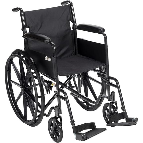 Drive Medical Silver Sport 1 Folding Wheelchair