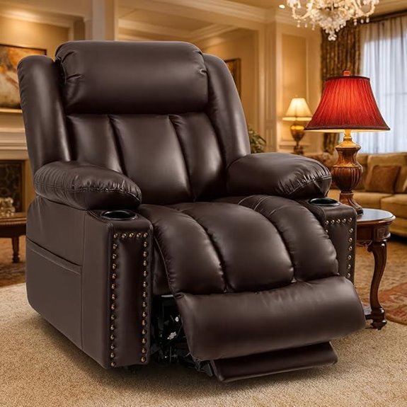 Large Power Lift Recliner with Massage & USB Ports