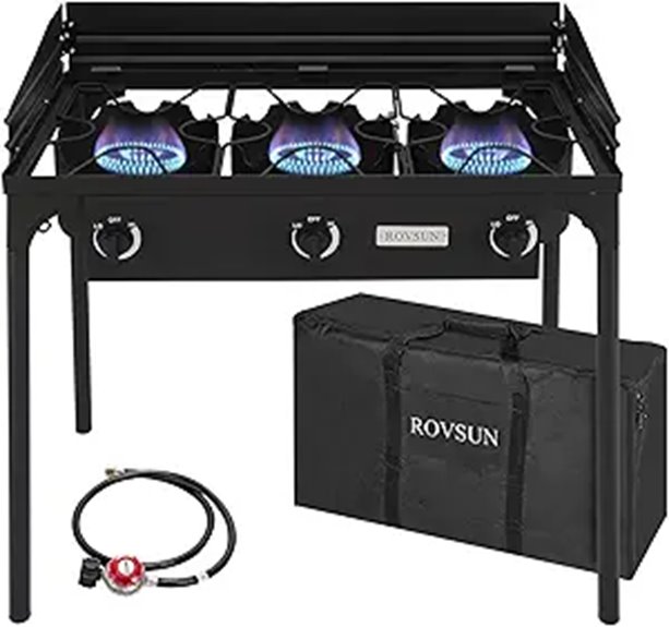 ROVSUN 2/3 Burner Propane Gas Stove with Regulator