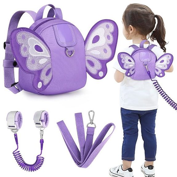Accmor Toddler Harness Backpack with Wrist Leash (Purple)