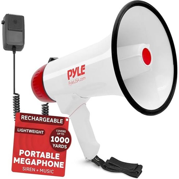 Pyle Megaphone PA Bullhorn with Siren and Record