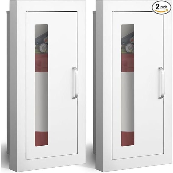Zonon 2-Piece Recessed Fire Extinguisher Wall Cabinet