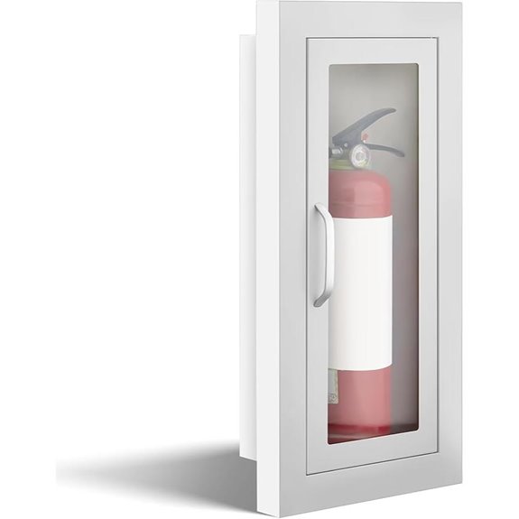 Zonon Recessed Fire Extinguisher Cabinet with Window
